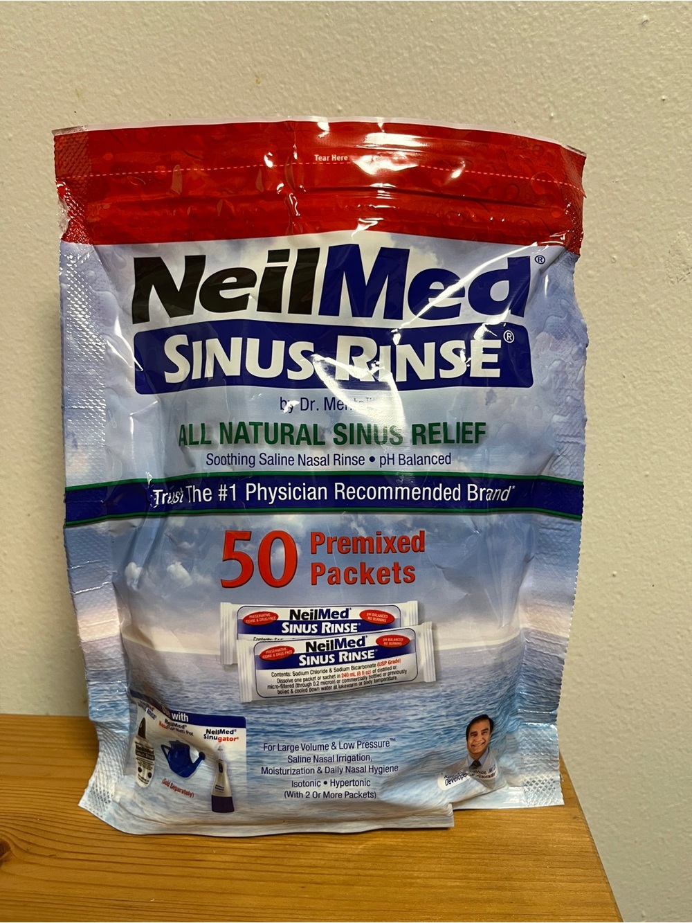 Sinus Rinse Premixed Packets - Red & White Packaging, 50 Count - Picture 1 of 2
